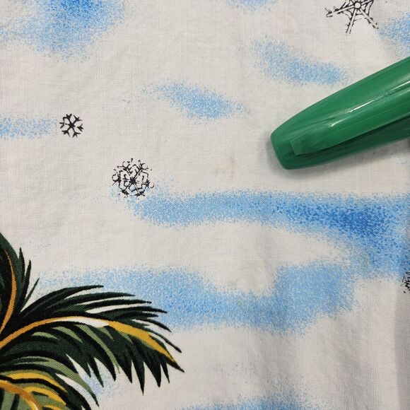 Vintage Kalaheo Shirt Mens Medium Hawaiian Button Up‎ Christmas Theme Beach M - Picture 3 of 11